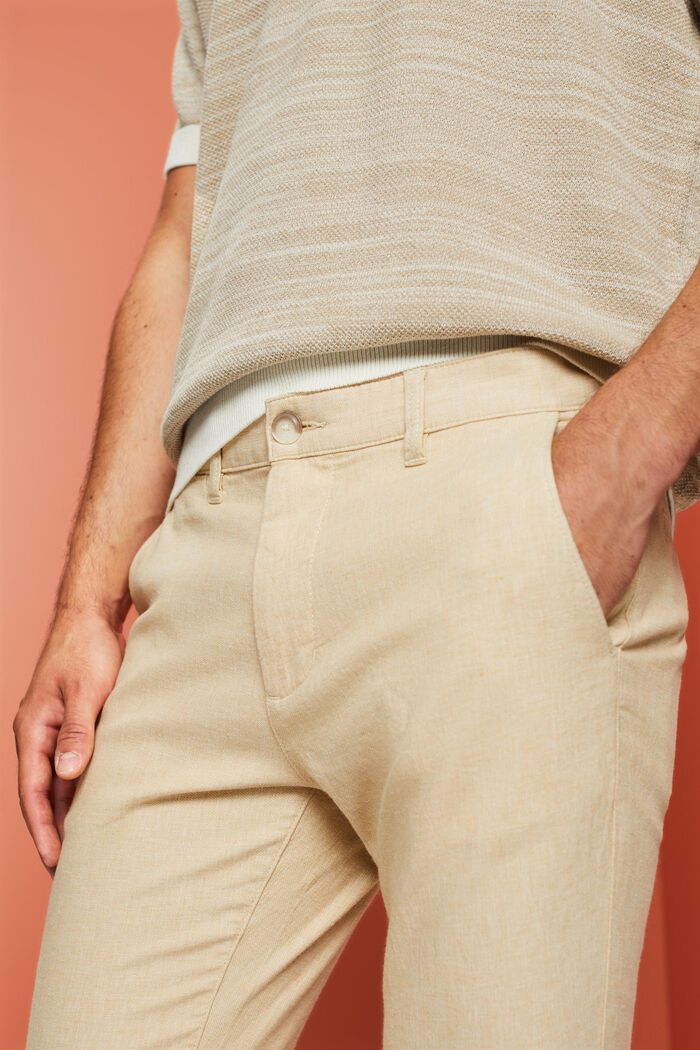 Zomerse chino, LIGHT BEIGE, detail image number 2