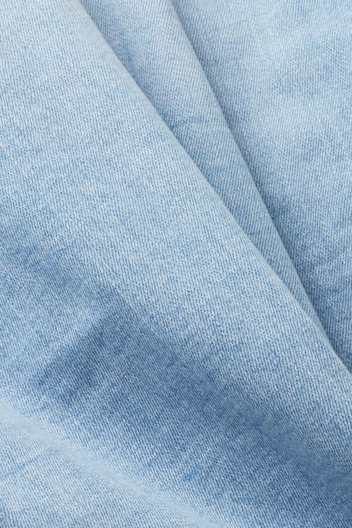 Slim fit-jeans met middelhoge taille, BLUE BLEACHED, detail image number 5