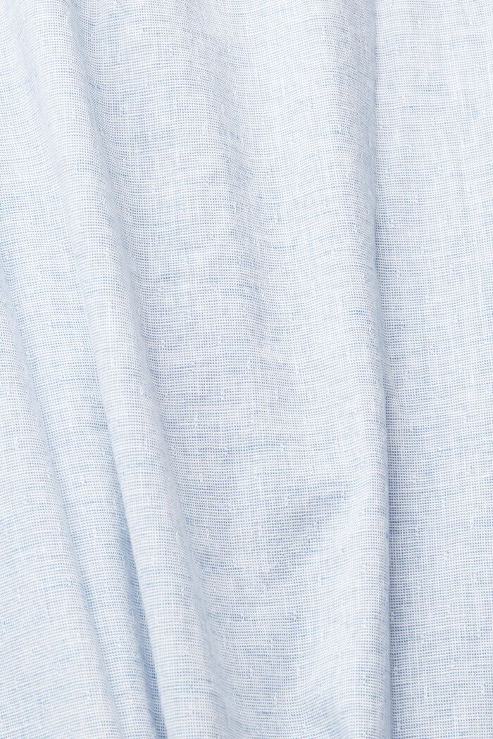 Overhemd van een linnenmix, BLUE, detail image number 4