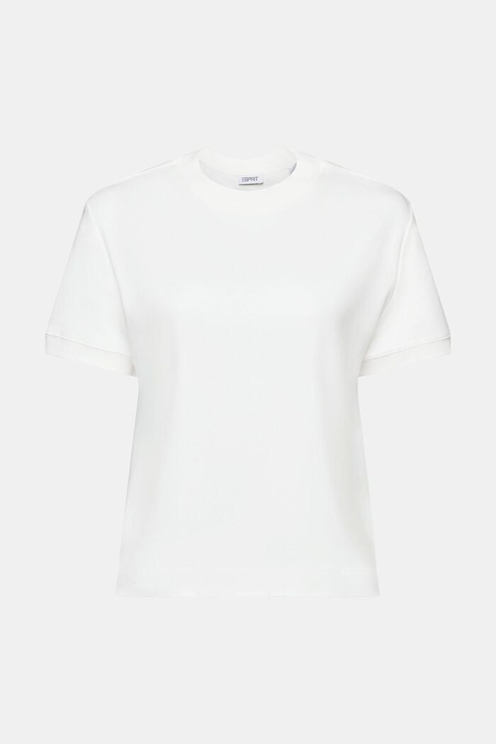 T-shirt met korte mouwen en ronde hals, OFF WHITE, detail image number 6