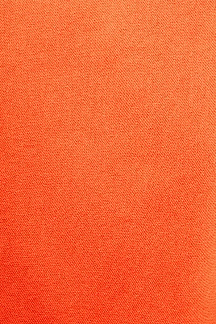 Broek met rechte pijpen en hoge taille, ORANGE RED, detail image number 7