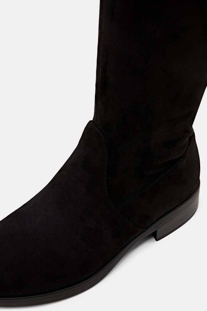 Boots van imitatiesuède, BLACK, detail image number 3