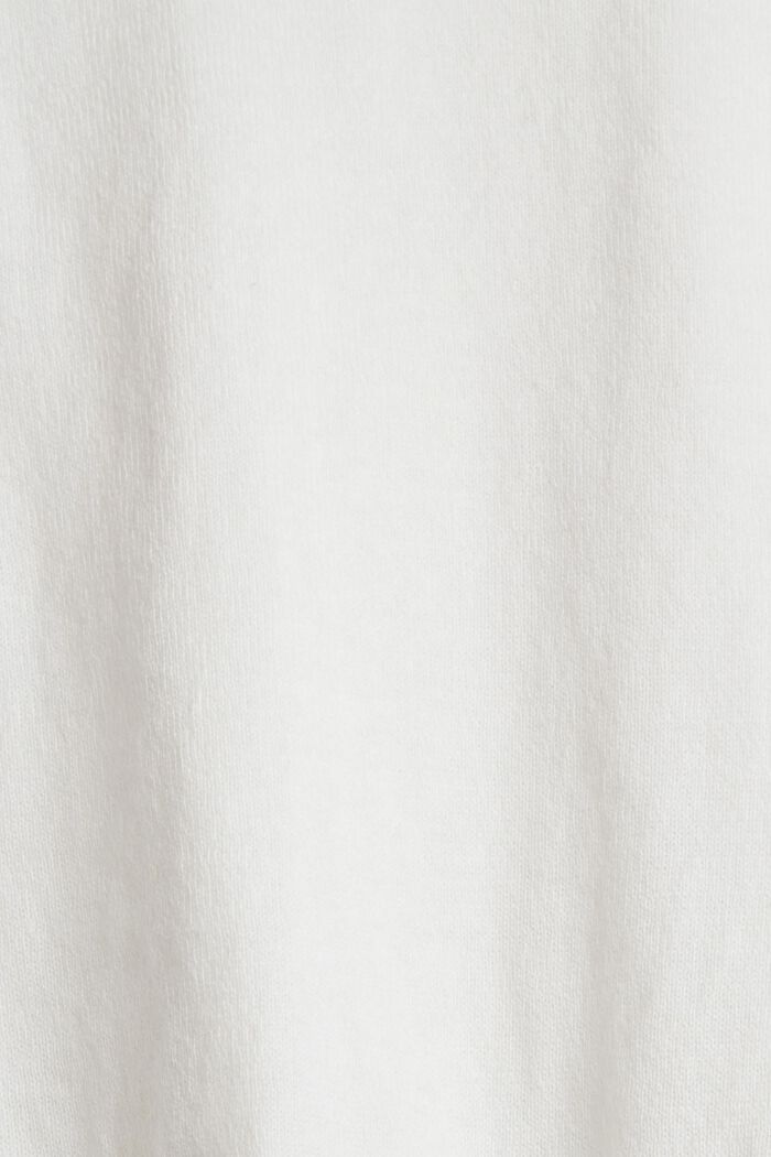 Gebreide trui van katoen, OFF WHITE, detail image number 1