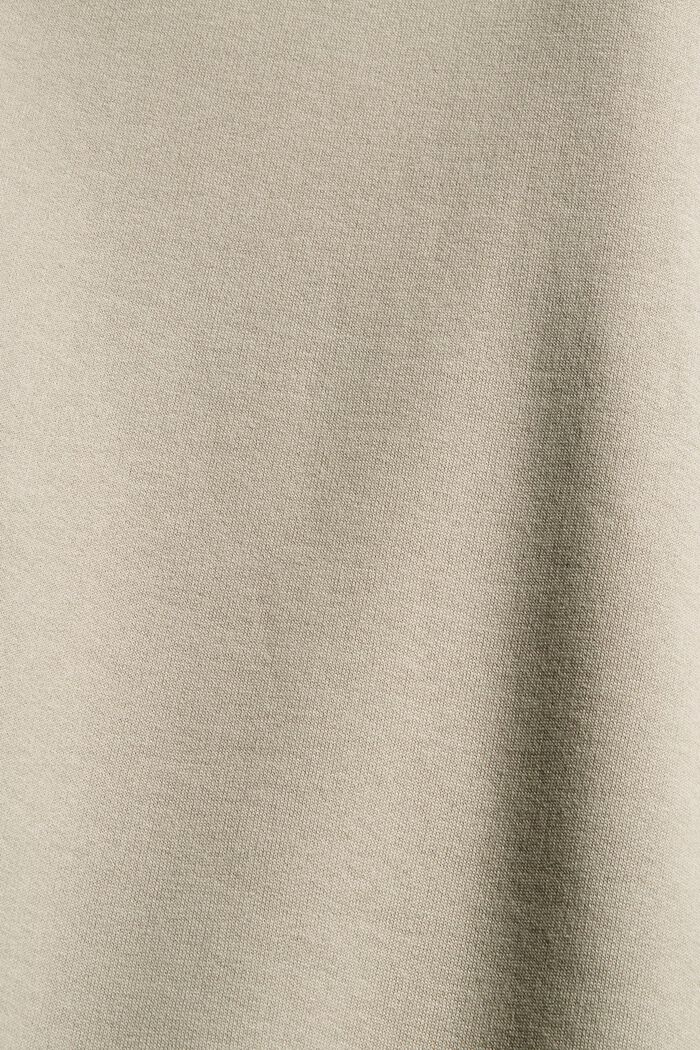 Sweathoodie-jurk van 100% katoen, LIGHT TAUPE, detail image number 4