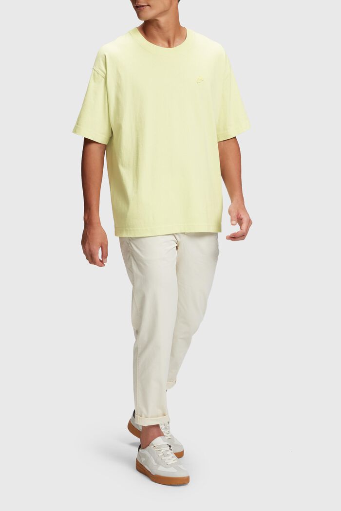 T-shirt Color Dolphin met een comfortabele pasvorm, PASTEL YELLOW, detail image number 5
