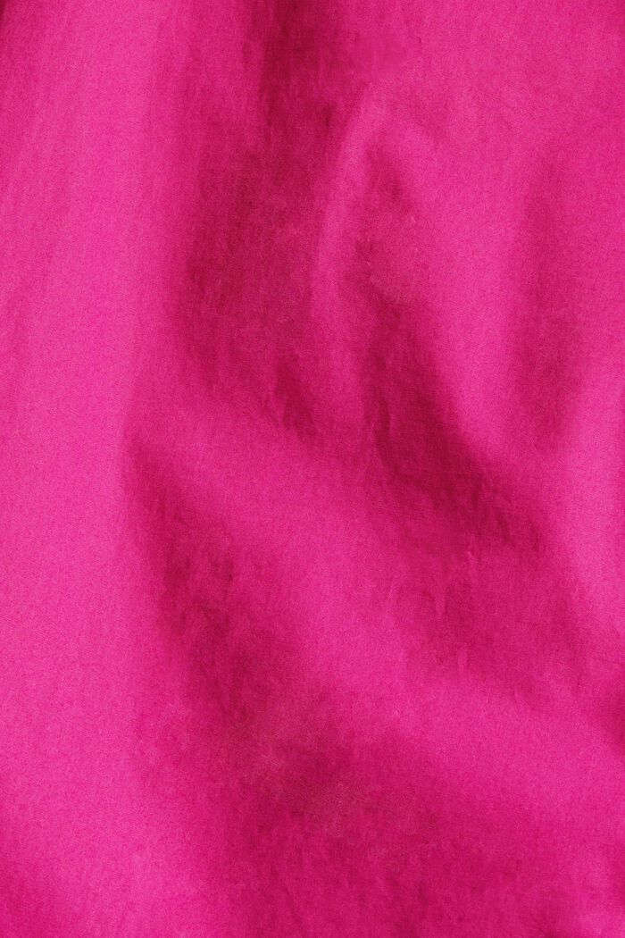 Oversized blouse van biologisch katoen, PINK FUCHSIA, detail image number 4