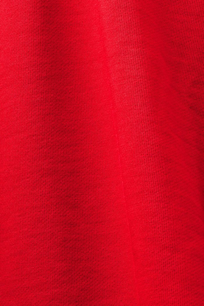 Uniseks oversized hoodie met print, DARK RED, detail image number 7
