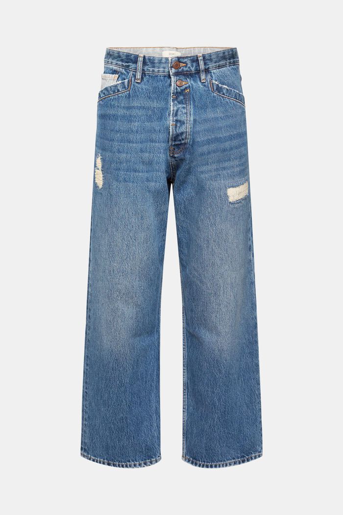 Jeans met losse pasvorm, BLUE DARK WASHED, detail image number 7