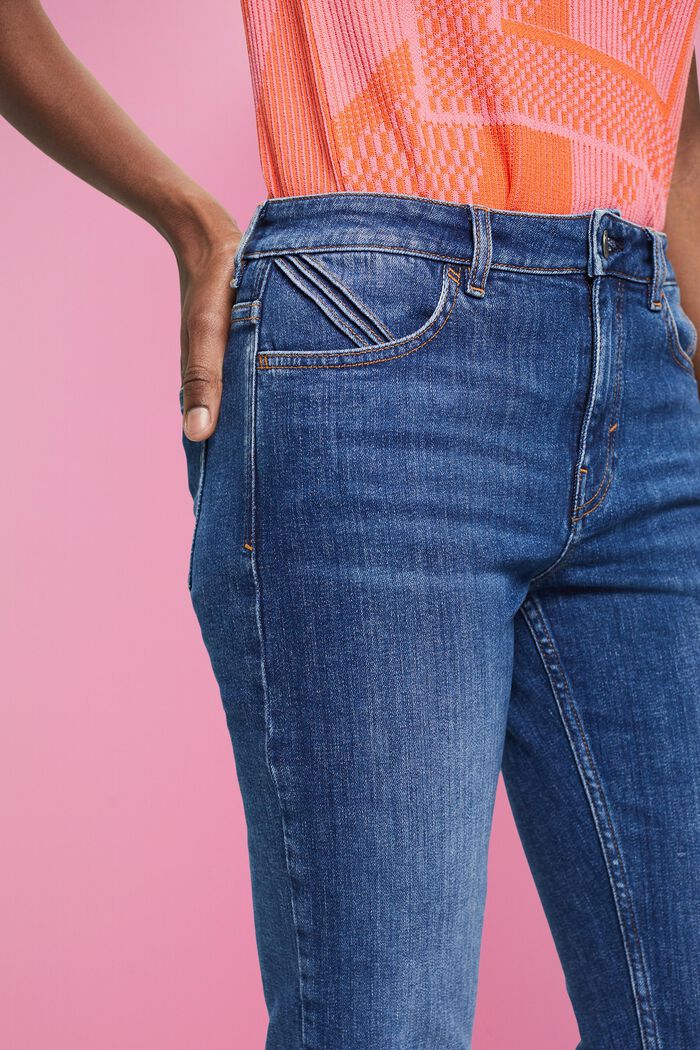 Slim fit-jeans met middelhoge taille, BLUE MEDIUM WASHED, detail image number 2
