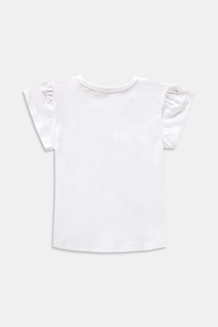 T-shirt met print, organic cotton, WHITE, detail image number 1