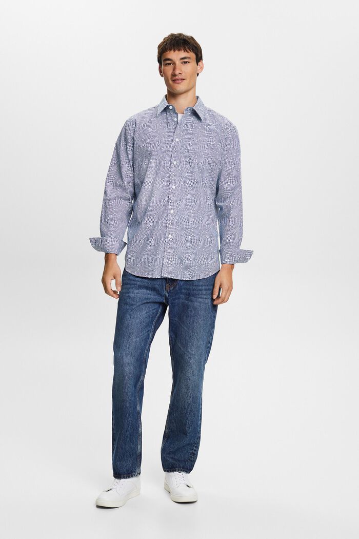 Shirt met motief, 100% katoen, BLUE, detail image number 0