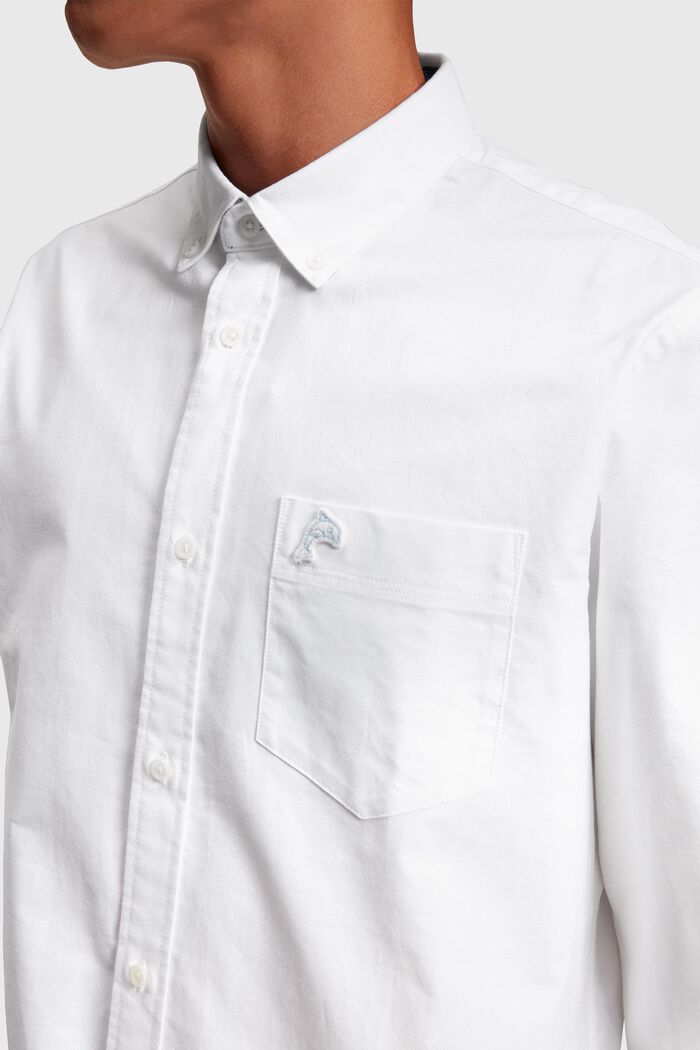 Oxford shirt met normale pasvorm, WHITE, detail image number 2