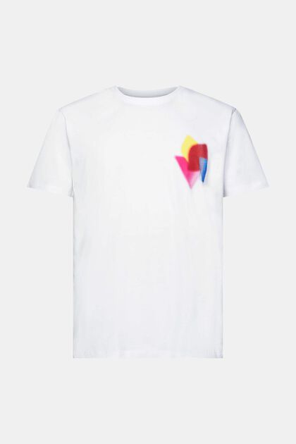 T-shirt met print op de borst