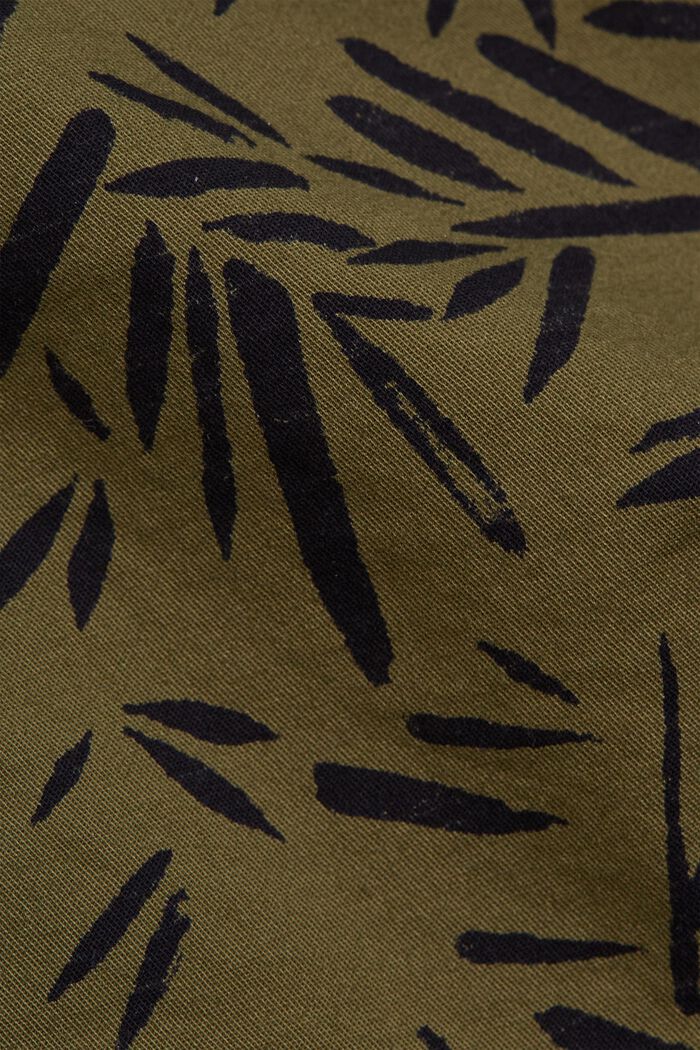 Met riem: bermuda van katoen-stretch, KHAKI GREEN, detail image number 4