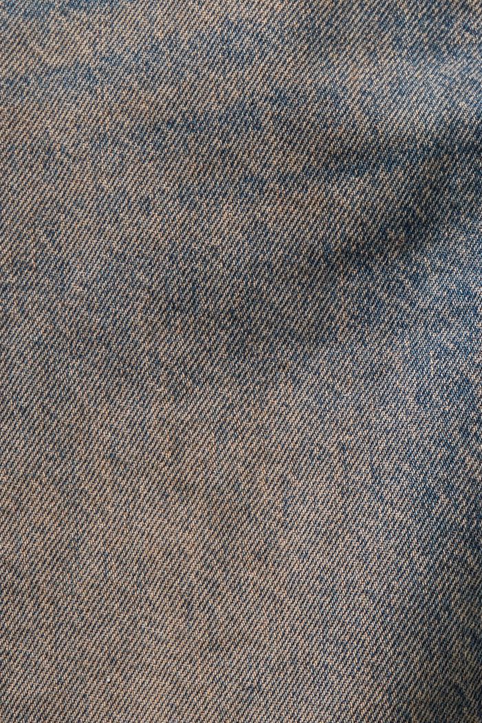 Jeans met middelhoge taille en rechte pijpen, BLUE LIGHT WASHED, detail image number 6