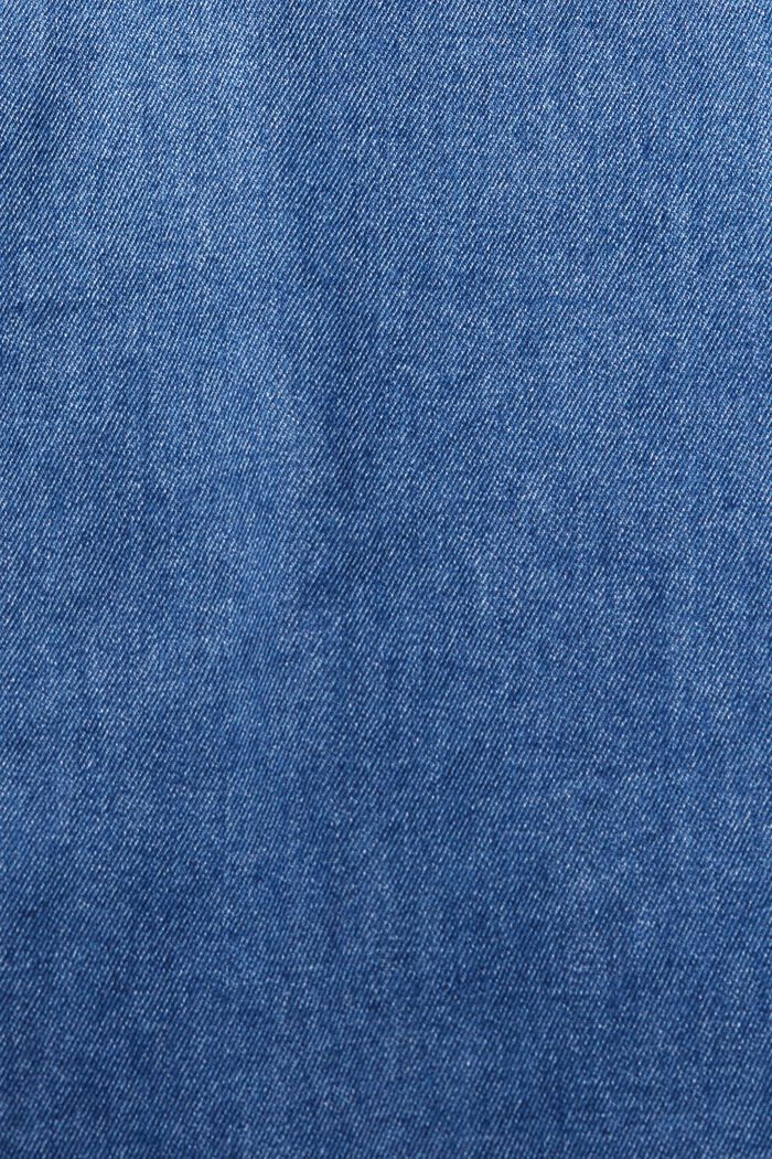 Denim overhemd met opgestikte zak, BLUE MEDIUM WASHED, detail image number 5