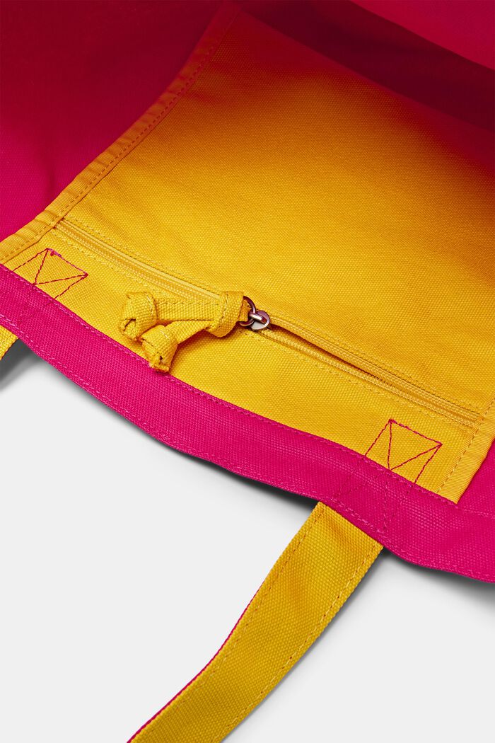 Canvas tote bag met logo, PINK FUCHSIA, detail image number 3