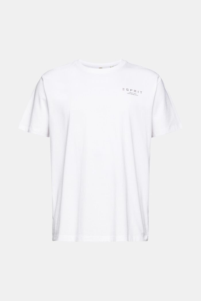 Jersey T-shirt met logoprint, WHITE, detail image number 6
