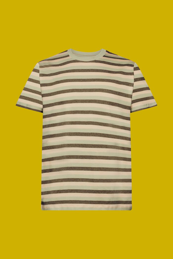Gestreept T-shirt van katoen-jersey, LIGHT GREEN, detail image number 6