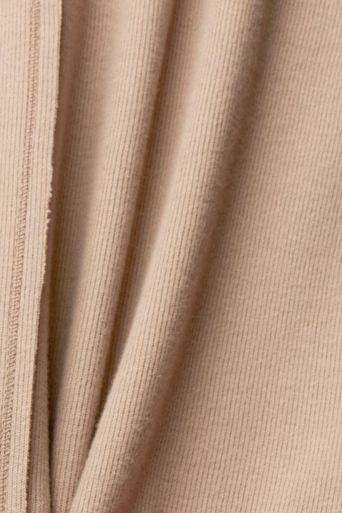 Sweatshirt met opstaande kraag, katoenmix, TAUPE, detail image number 1