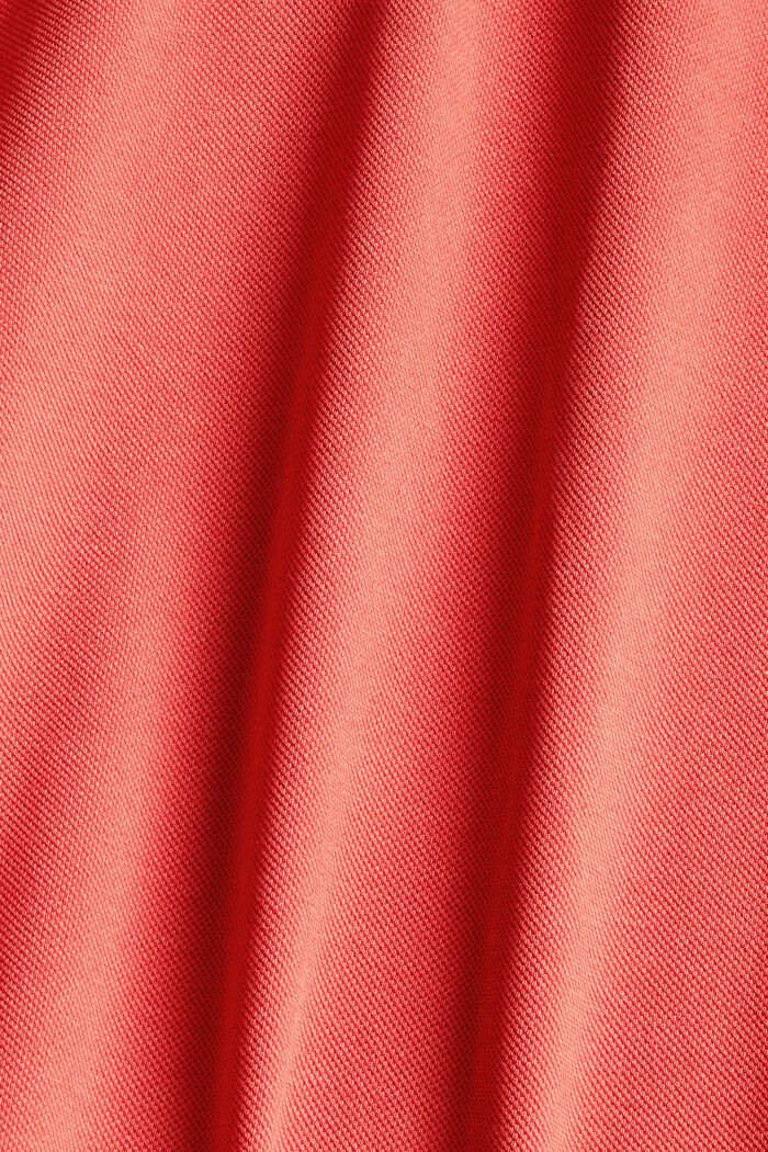 Poloshirt van 100% organic cotton, RED ORANGE, detail image number 5