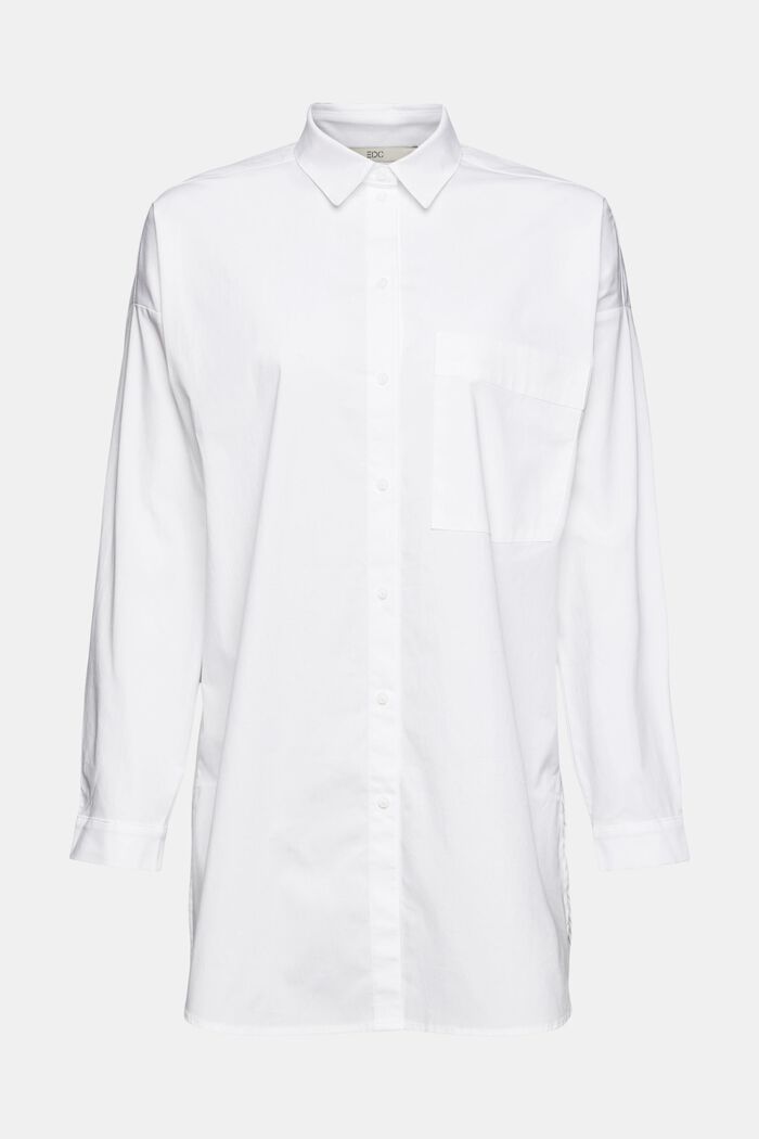 Oversized overhemdblouse, WHITE, detail image number 5