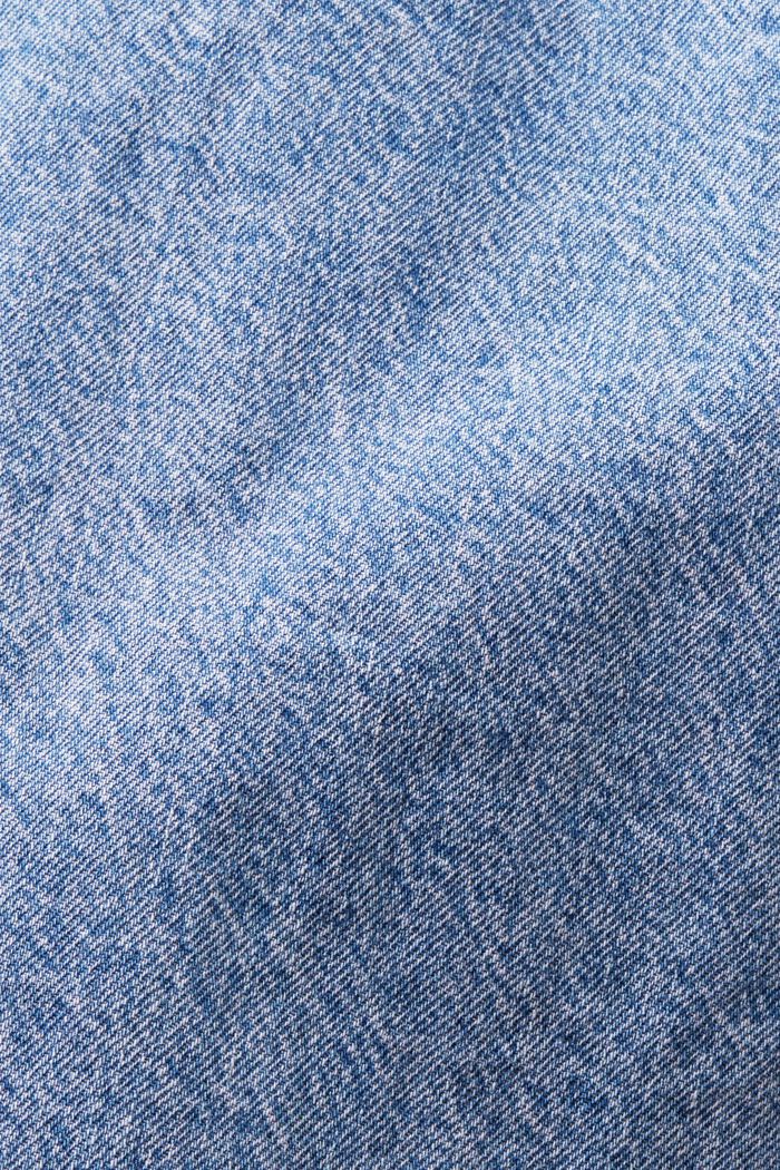 Denim shirt met lange mouwen, BLUE LIGHT WASHED, detail image number 5