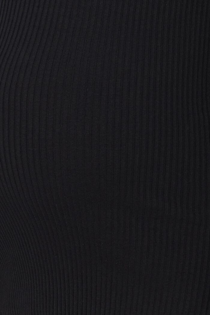 Geribde longsleeve van organic cotton, BLACK, detail image number 2