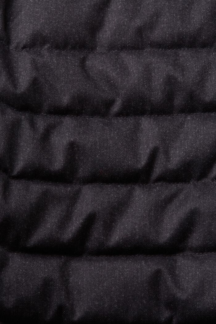 Gerecycled: luchtige gewatteerde jas, ANTHRACITE, detail image number 4