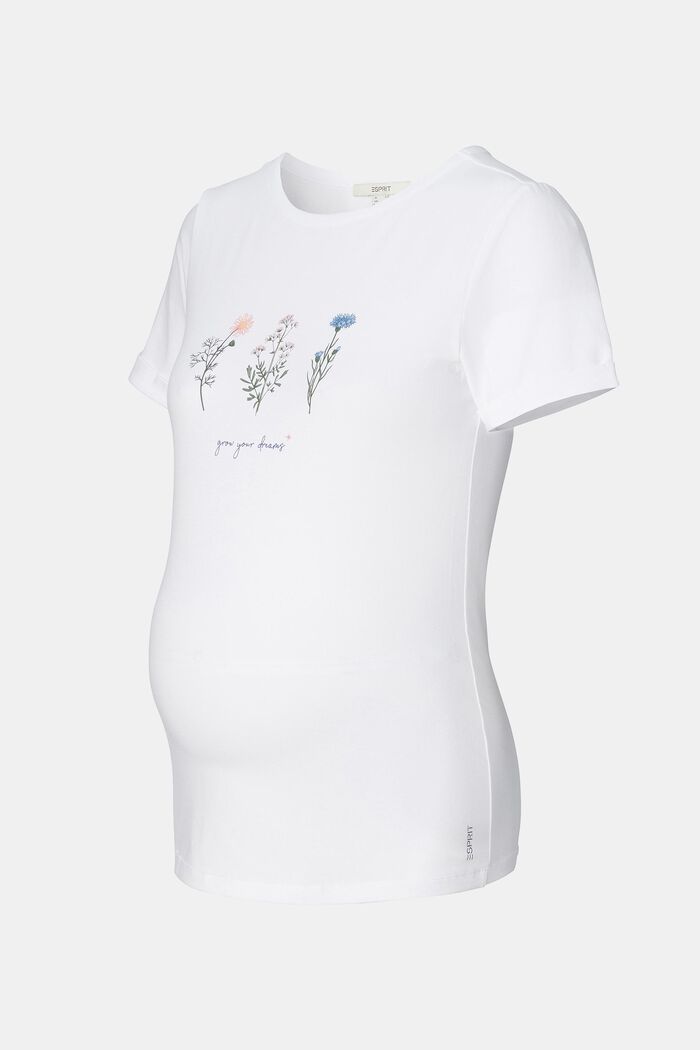 T-shirt met print, organic cotton, BRIGHT WHITE, detail image number 3