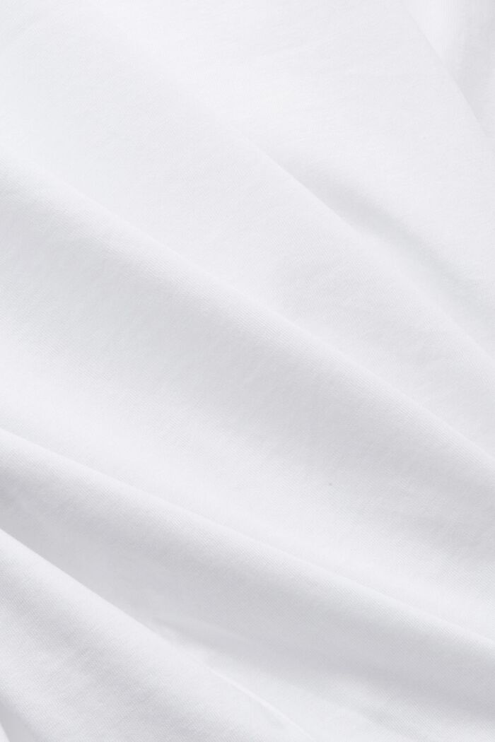 Katoenen T-shirt met print, WHITE, detail image number 4