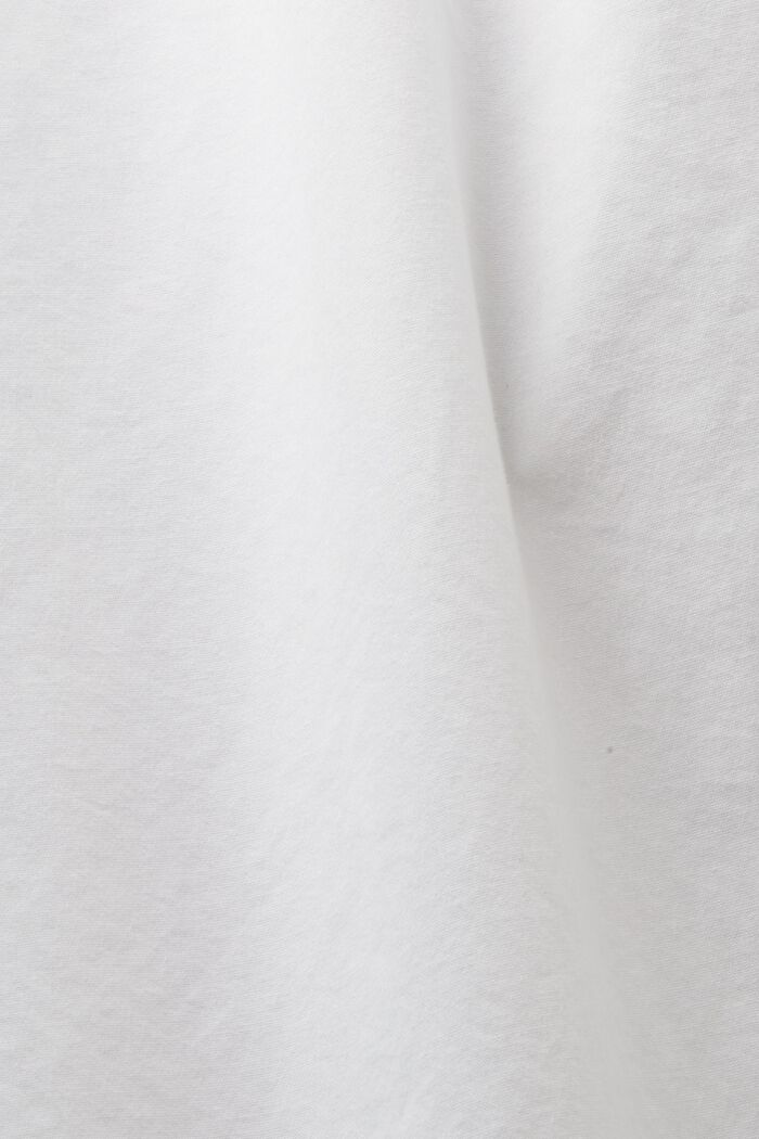 Popeline overhemd met buttondownkraag, 100% katoen, WHITE, detail image number 7