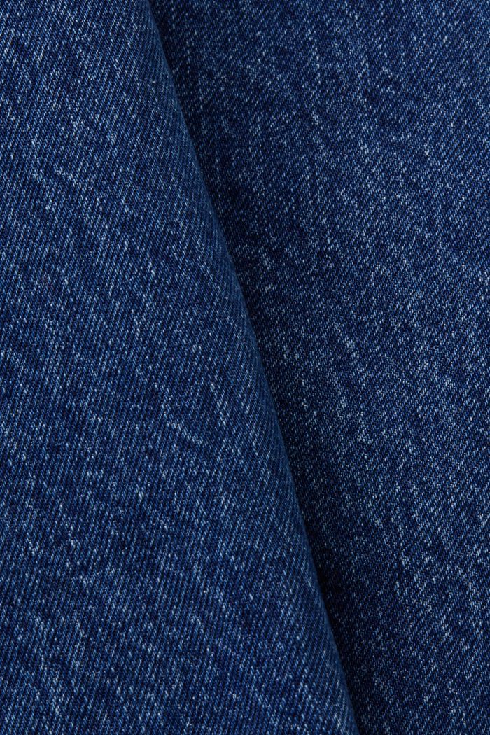 Jeans met middelhoge taille en rechte pijpen, BLUE MEDIUM WASHED, detail image number 5
