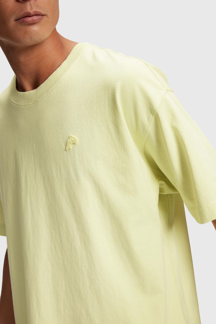 T-shirt Color Dolphin met een comfortabele pasvorm, PASTEL YELLOW, detail image number 2