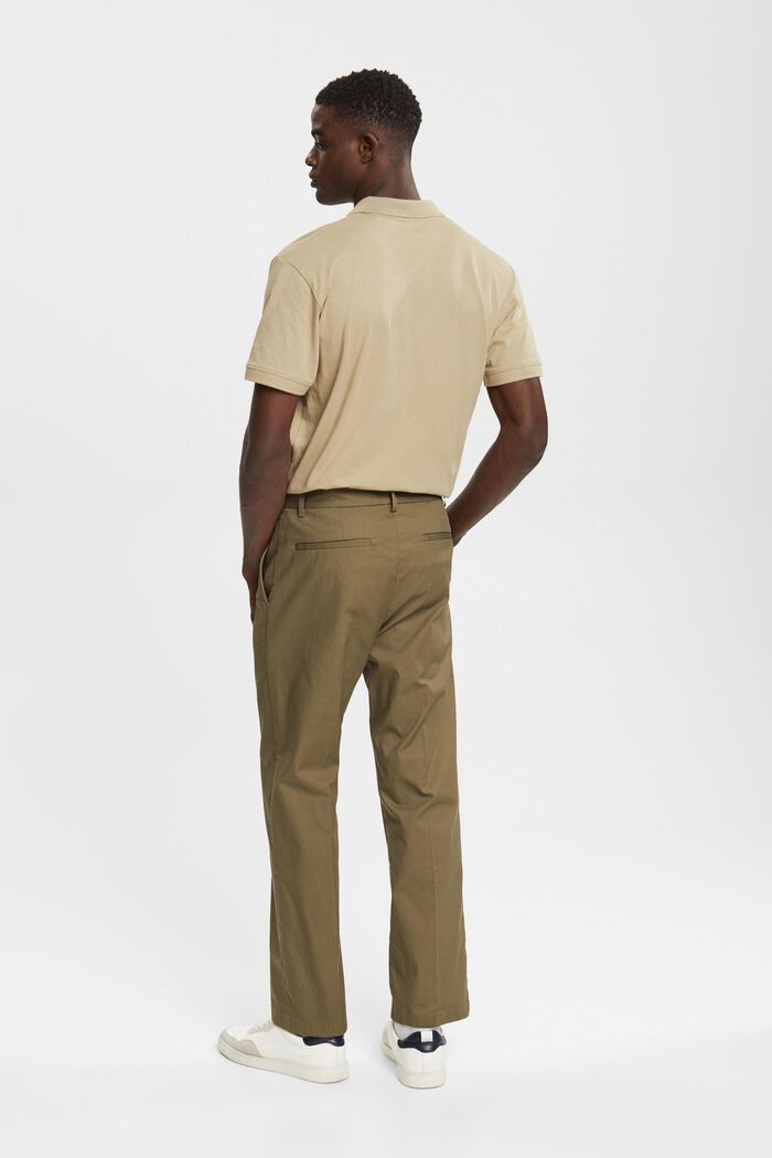 Relaxed fit chino, KHAKI GREEN, detail image number 3