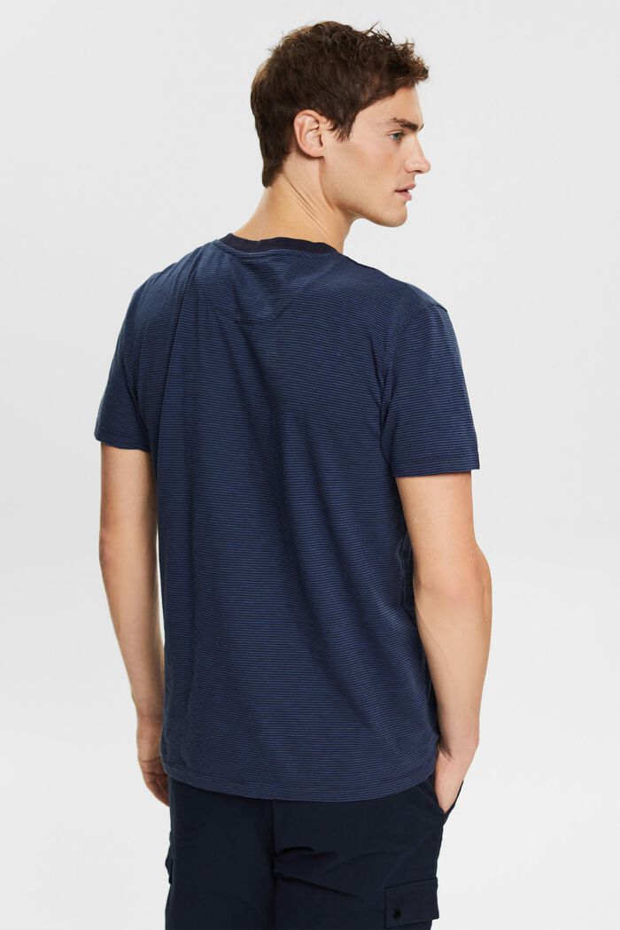 Jersey T-shirt met streepmotief, NAVY, detail image number 3