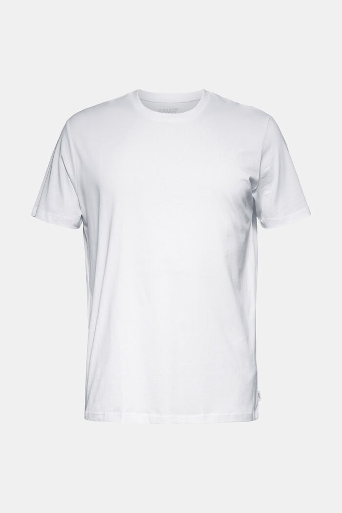 Jersey T-shirt van 100% organic cotton, WHITE, overview