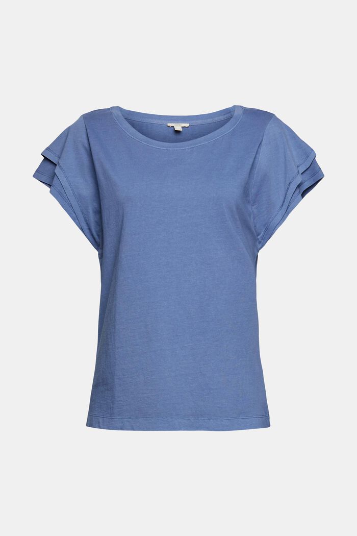 T-shirt van 100% organic cotton, BLUE LAVENDER, overview