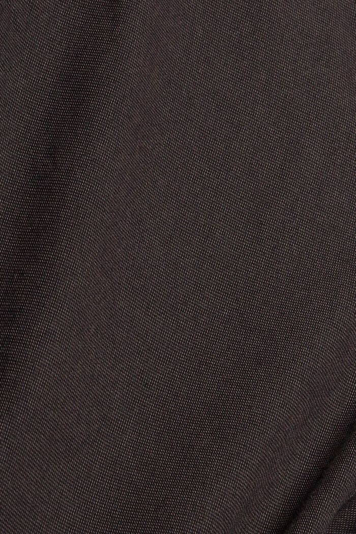Tweekleurige pantalon van een katoenmix, DARK BROWN, detail image number 4