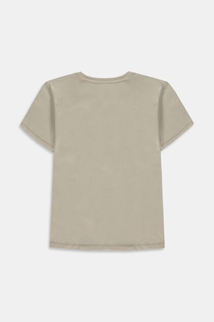 Katoenen T-shirt met positieve print op de borst
