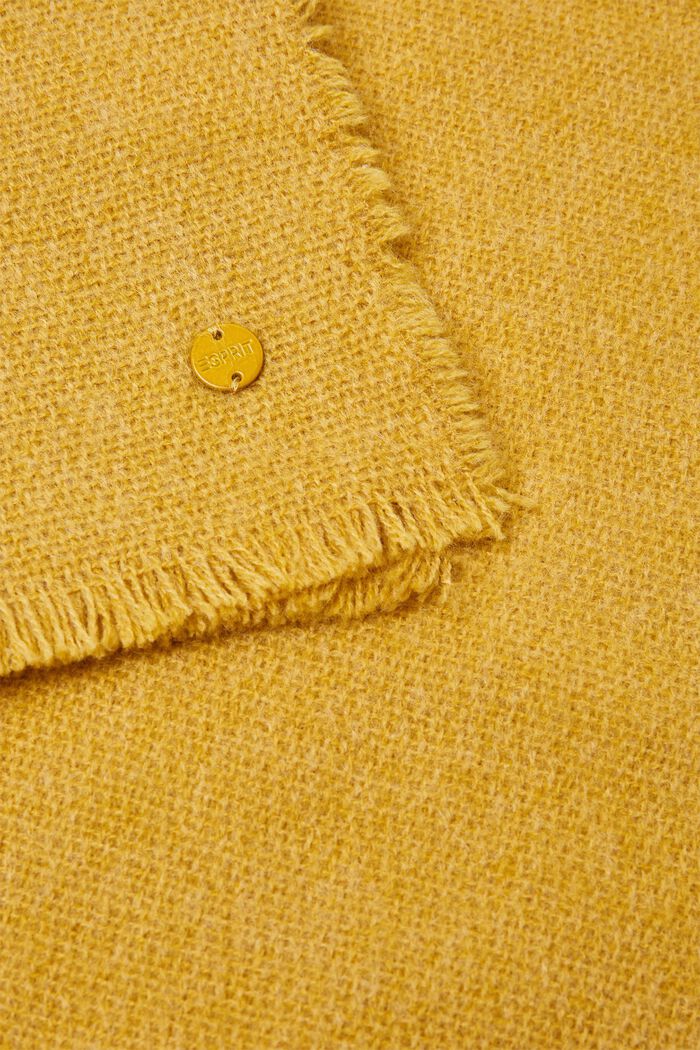 Oversized sjaal, YELLOW, detail image number 1