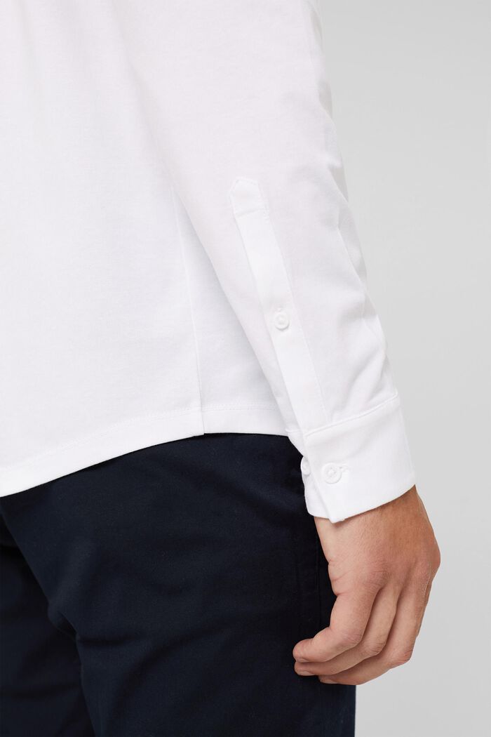 Jersey overhemd met COOLMAX®, WHITE, detail image number 7