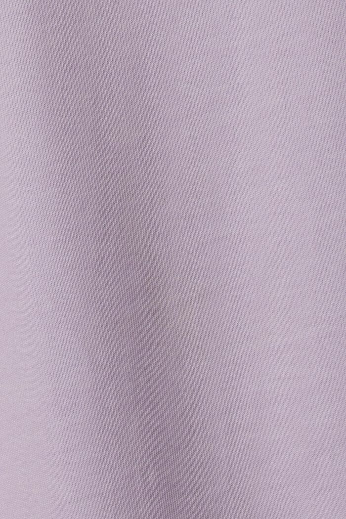 Uniseks T-shirt van katoen-jersey met logo, LILAC, detail image number 7
