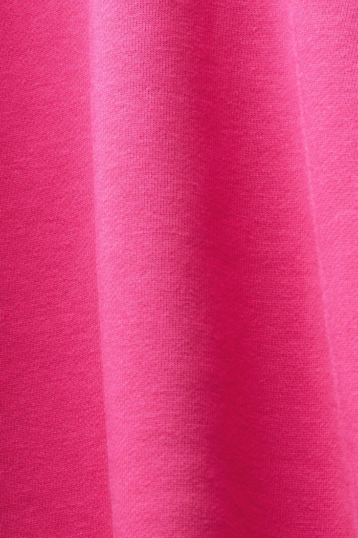Uniseks hoodie van fleece met logo, PINK FUCHSIA, detail image number 6