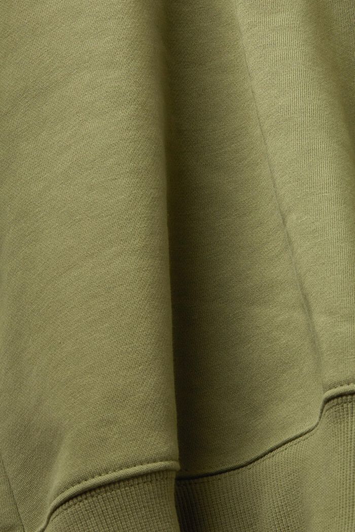 Sweatshirt met halve ritssluiting, OLIVE, detail image number 5