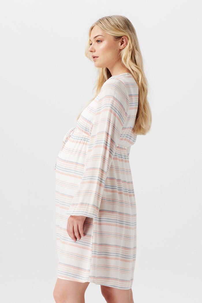 ZWANGERSCHAPSMODE Midi-jurk voor borstvoeding, WHITE SAND, detail image number 2