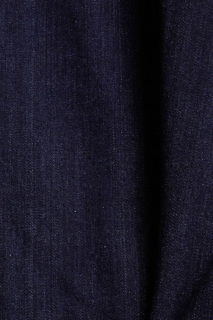 Cropped jeans van katoen-stretch, BLUE RINSE, detail image number 4