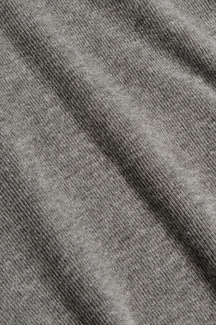 Sweater van een mix met biologisch katoen, GUNMETAL, detail image number 4