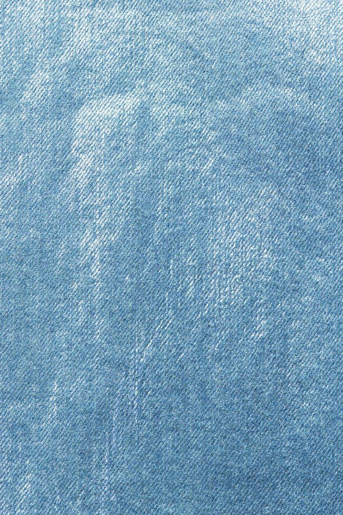 Metallic coated retro rechte jeans, hoge taille, DENIM/PISTACHIO GREEN, detail image number 6