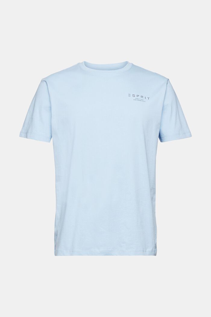 Jersey T-shirt met logoprint, LIGHT BLUE, detail image number 7